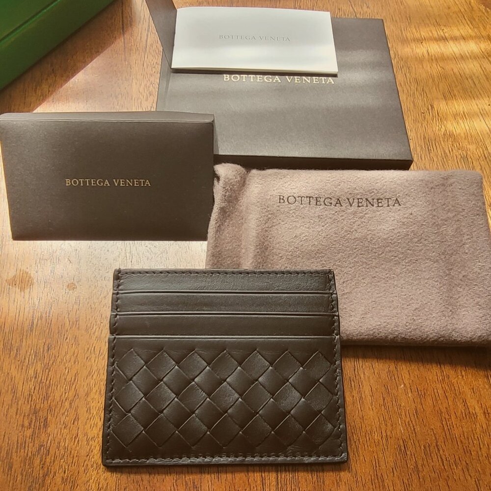 BOTTEGA VENETA INTRECCIATO - CARD CASE BLACK